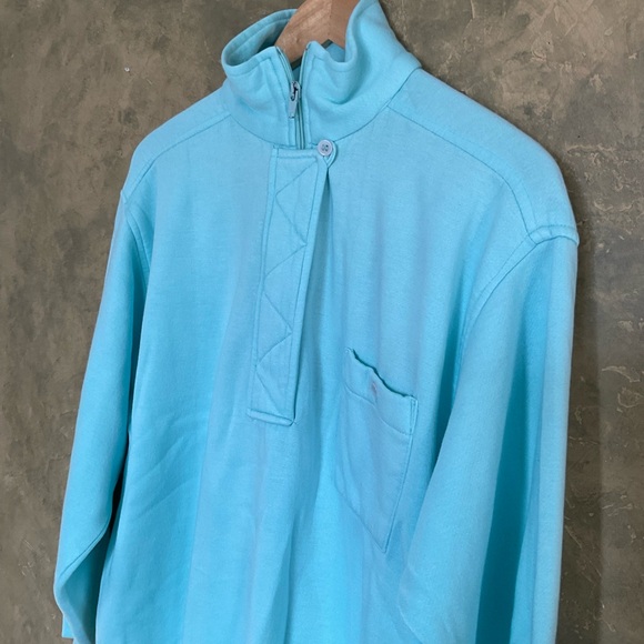 Vintage 80s 90s Soft Fleece Quarter Zip Sweatshirt - Picture 2 of 5